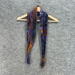Chico's Scarf Women One Size Purple Geometric Rectangle Scarf Multifunctional